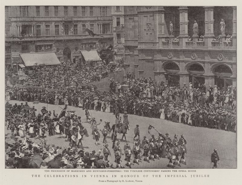 Las celebraciones en Viena en honor del Jubileo Imperial de English Photographer