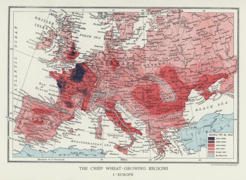 Las principales regiones productoras de trigo, Europa (foto) de English Photographer