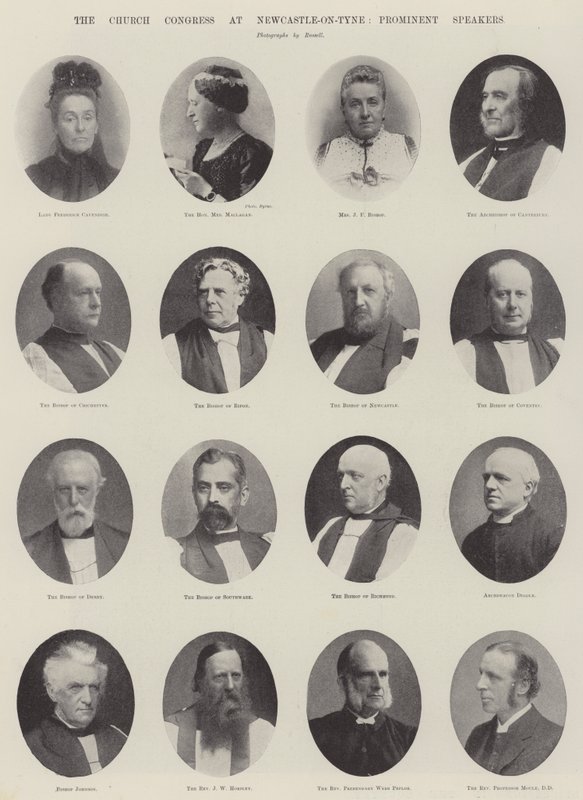 El Congreso de la Iglesia en Newcastle-on-Tyne, oradores prominentes de English Photographer