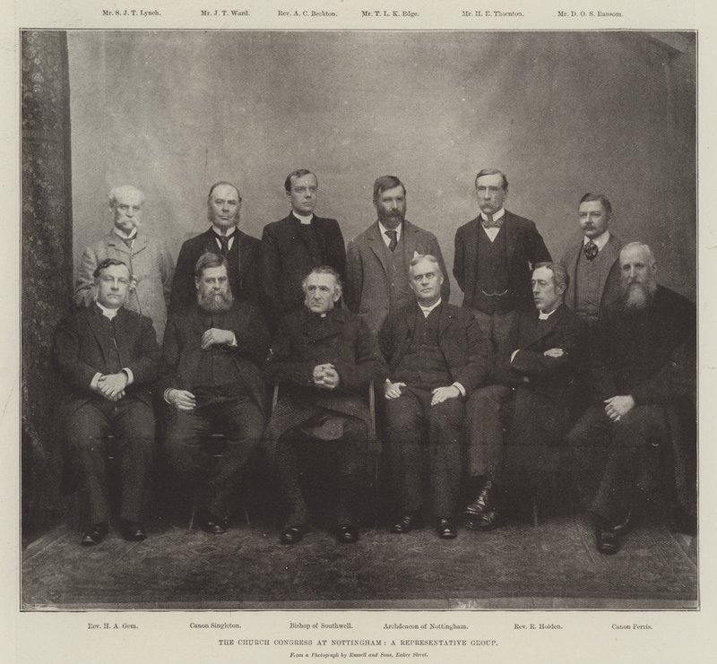 El Congreso de la Iglesia en Nottingham, un Grupo Representativo de English Photographer