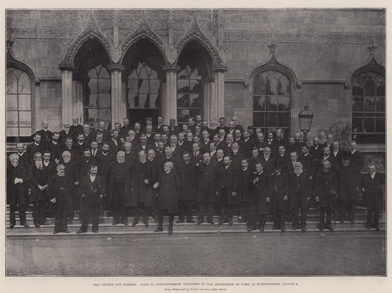 La Iglesia y la Disidencia, Visita de Ministros No Conformistas al Arzobispo de York en Bishopthorpe, 8 de agosto de English Photographer