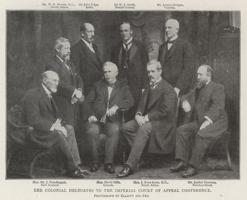 Los Delegados Coloniales a la Conferencia de la Corte Imperial de Apelaciones de English Photographer
