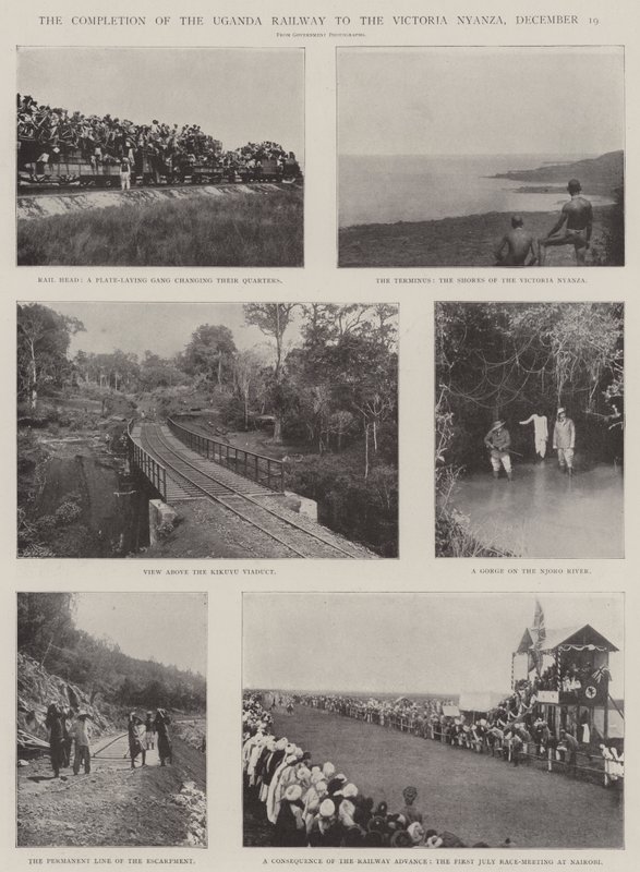 La Finalización del Ferrocarril de Uganda hasta el Victoria Nyanza, 19 de Diciembre de English Photographer