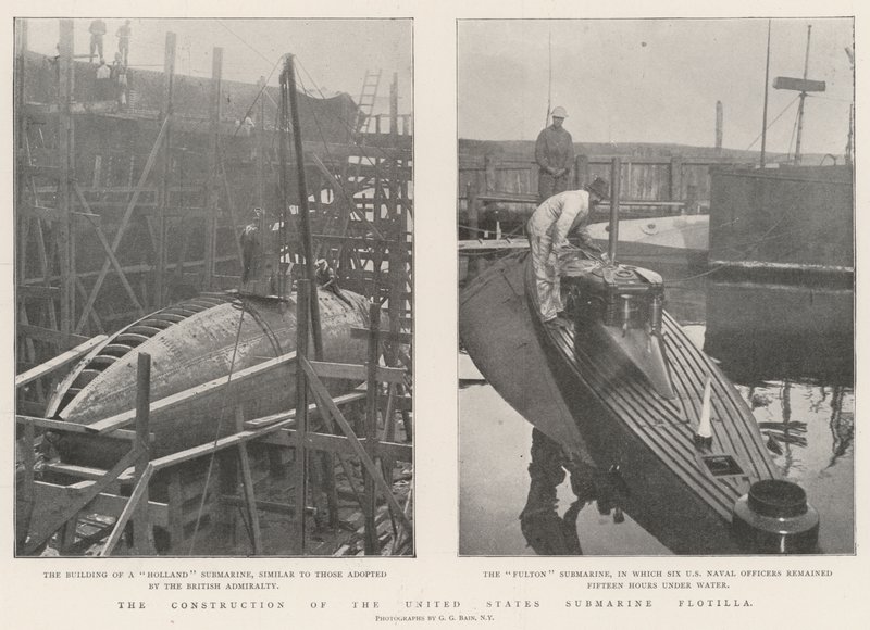 La construcción de la flotilla submarina de los Estados Unidos de English Photographer