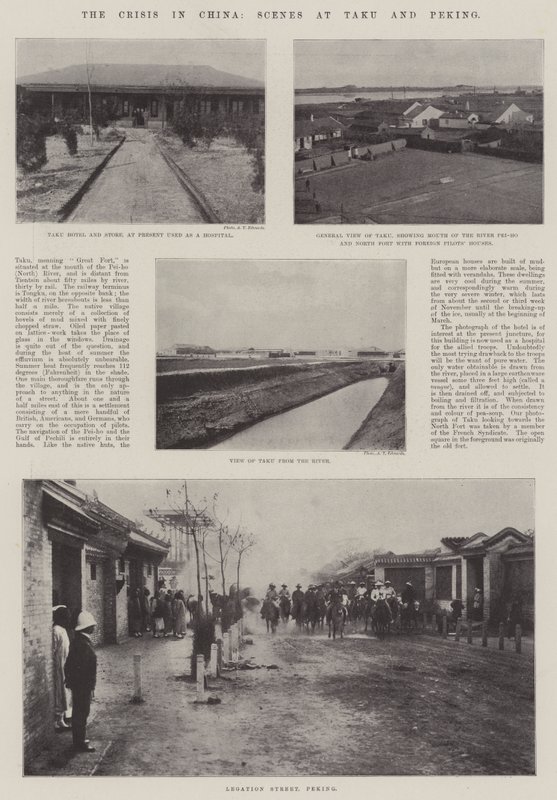 La crisis en China, escenas en Taku y Pekín de English Photographer