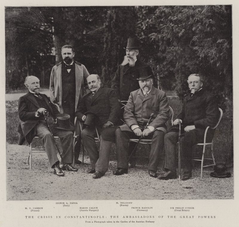 La crisis en Constantinopla, los embajadores de las grandes potencias de English Photographer