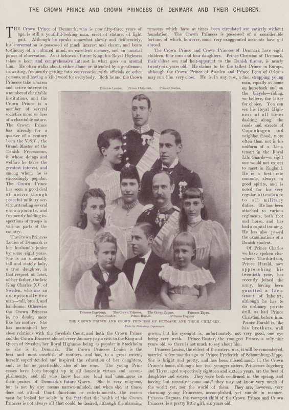 El Príncipe Heredero y la Princesa Heredera de Dinamarca y sus Hijos de English Photographer