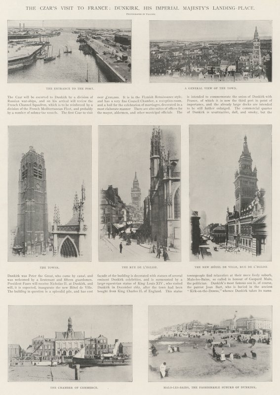 La Visita del Zar a Francia, Dunkerque, Lugar de Desembarco de Su Majestad Imperial de English Photographer