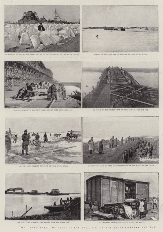El desarrollo de Siberia, la construcción del ferrocarril Transiberiano de English Photographer