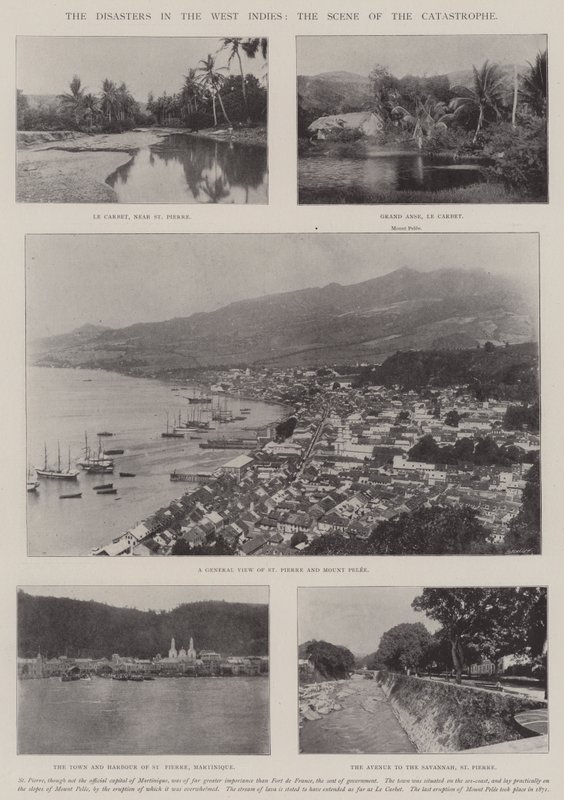 Los desastres en las Indias Occidentales, la escena de la catástrofe de English Photographer