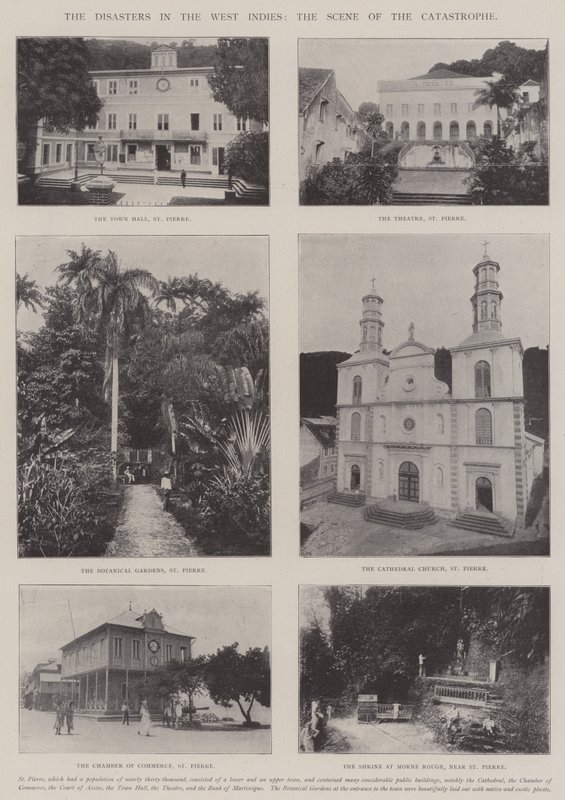Los desastres en las Indias Occidentales, la escena de la catástrofe de English Photographer