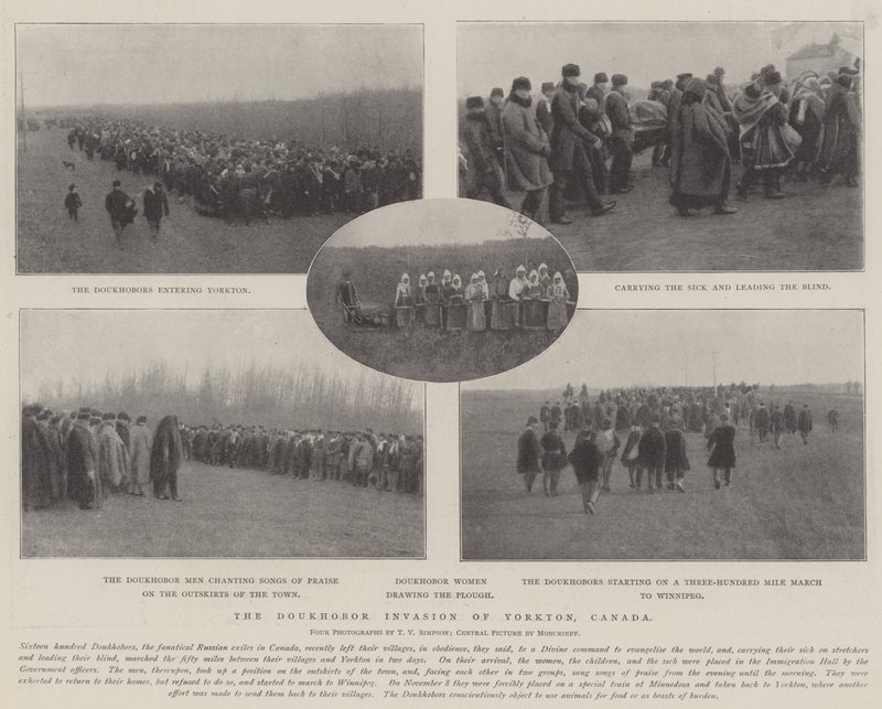 La invasión de los Doukhobor en Yorkton, Canadá de English Photographer
