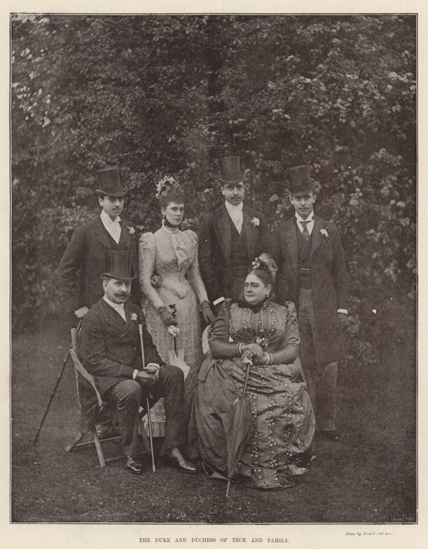 El Duque y la Duquesa de Teck y su familia de English Photographer