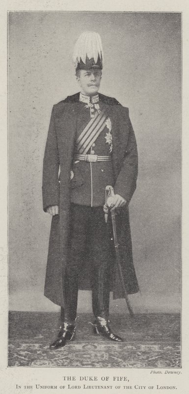 El Duque de Fife, en el Uniforme de Lord Teniente de la Ciudad de Londres de English Photographer