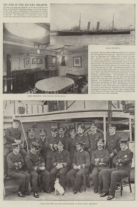 El Duque de York y HMS Melampus de English Photographer