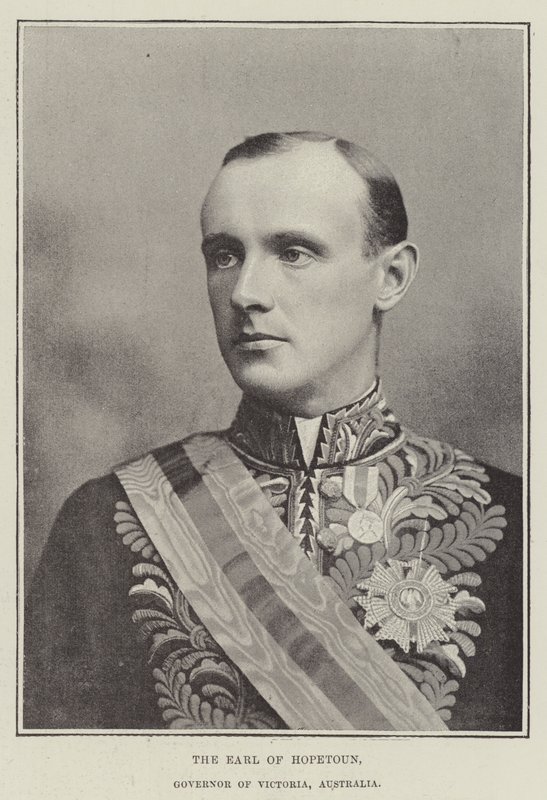 El Conde de Hopetoun, Gobernador de Victoria, Australia de English Photographer