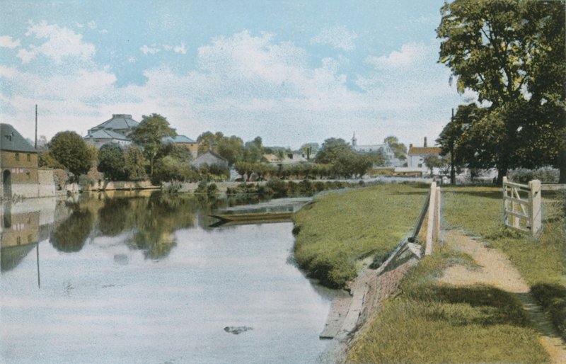 Los Olmos y el río Támesis en Abingdon de English Photographer