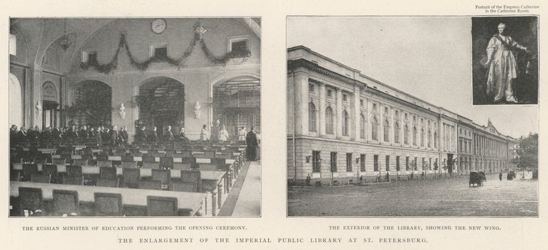 La ampliación de la Biblioteca Pública Imperial en San Petersburgo de English Photographer