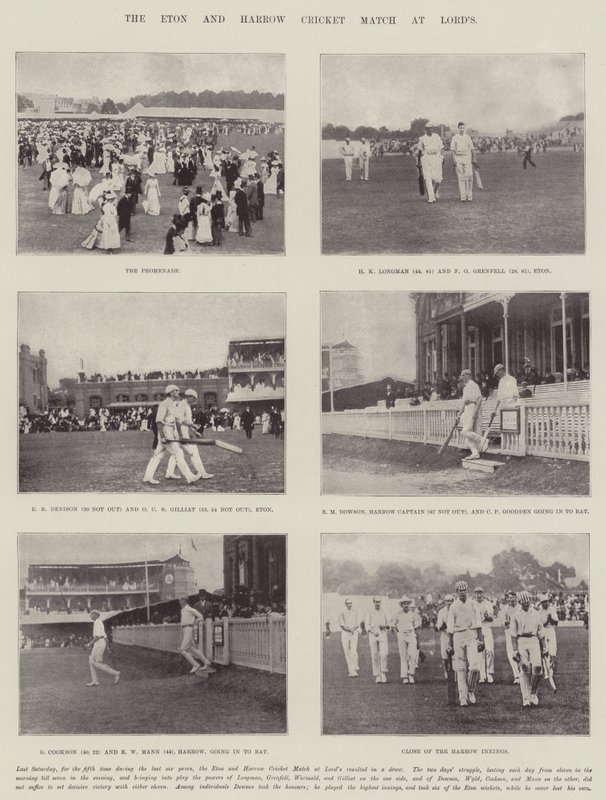 El Partido de Cricket de Eton y Harrow en Lords de English Photographer