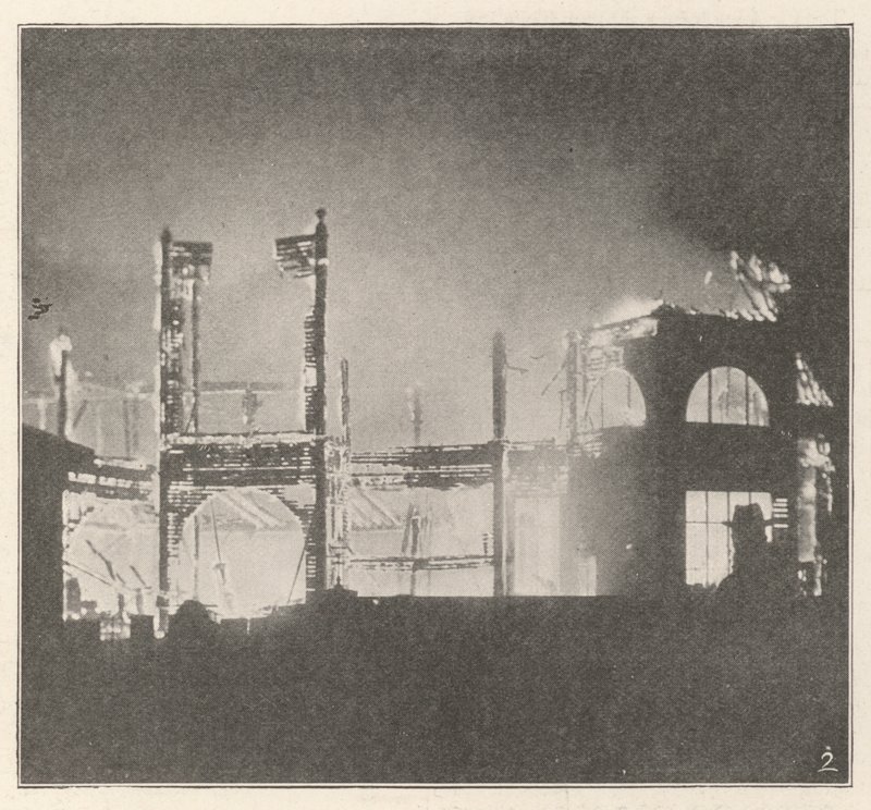El Incendio en Rhyl el 14 de Septiembre, por el cual el Gran Pabellón fue Destruido de English Photographer