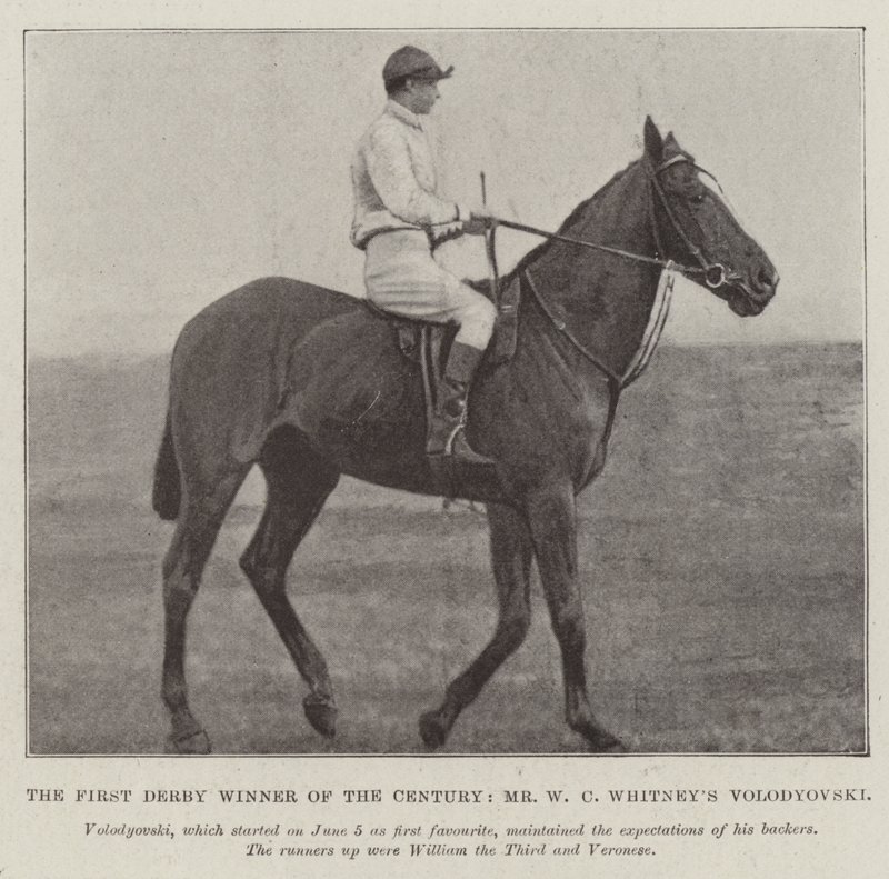 El Primer Ganador del Derby del Siglo, Volodyovski de Mr. W. C. Whitney de English Photographer