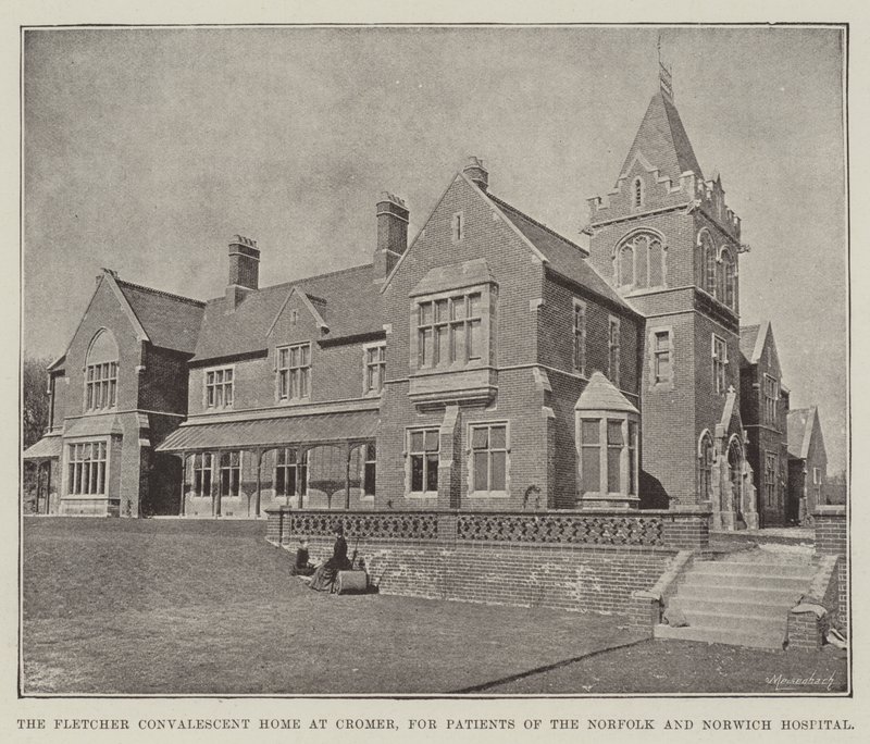 El Hogar de Convalecencia Fletcher en Cromer, para pacientes del Hospital de Norfolk y Norwich de English Photographer