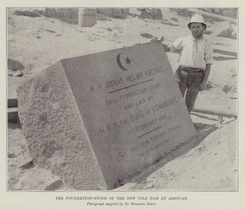 La primera piedra de la nueva presa del Nilo en Asuán de English Photographer
