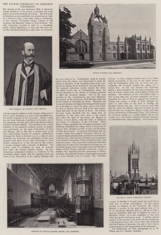 El cuarto centenario de la Universidad de Aberdeen de English Photographer