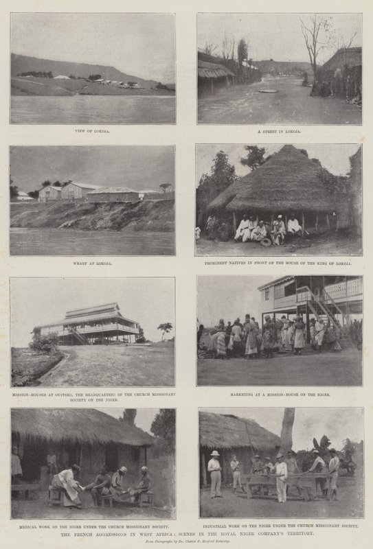 Las Agresiones Francesas en África Occidental, Escenas en el Territorio de la Compañía Real del Níger de English Photographer