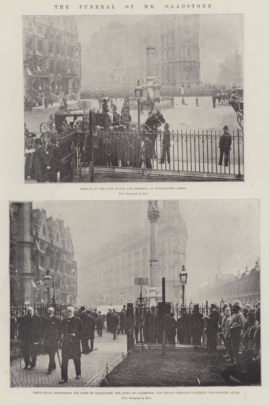 El funeral del Sr. Gladstone de English Photographer