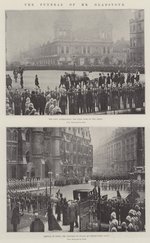 El funeral del Sr. Gladstone de English Photographer
