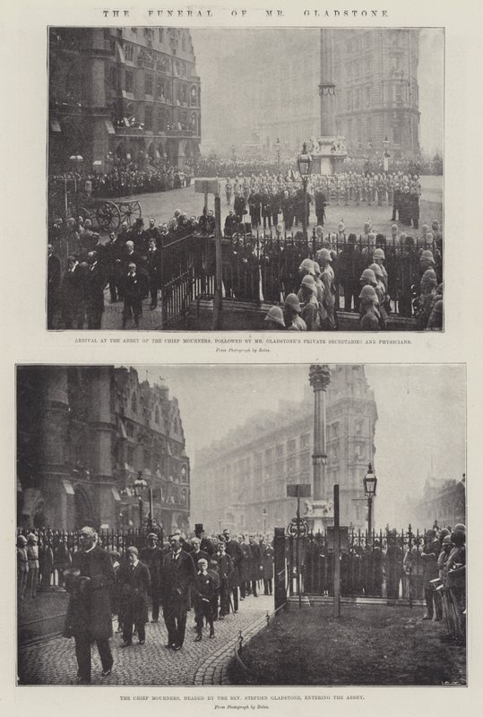 El funeral del Sr. Gladstone de English Photographer