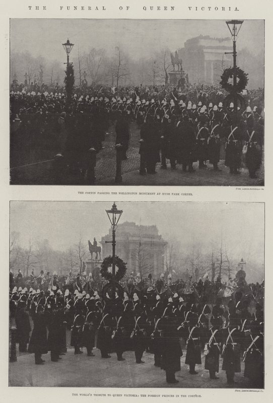 El funeral de la reina Victoria de English Photographer