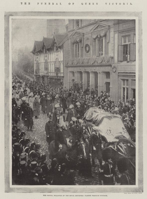 El funeral de la reina Victoria de English Photographer