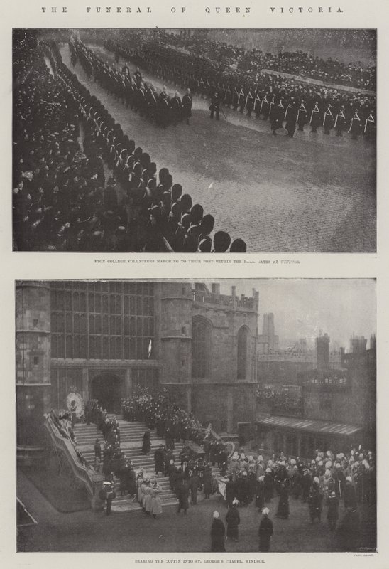 El funeral de la Reina Victoria de English Photographer