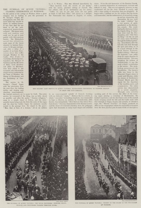 El funeral de la reina Victoria, ceremonias de clausura en Windsor de English Photographer