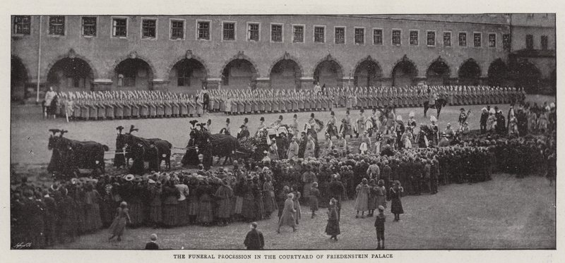 El funeral del difunto Príncipe Alfredo de Sajonia-Coburgo y Gotha de English Photographer