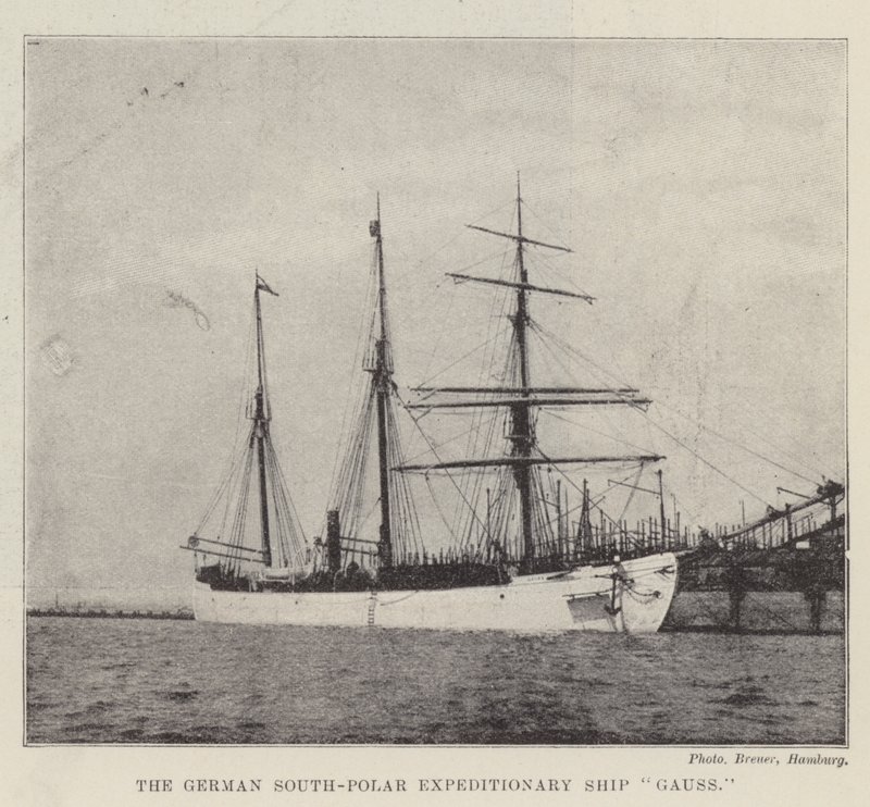 El barco de la expedición alemana al Polo Sur Gauss de English Photographer