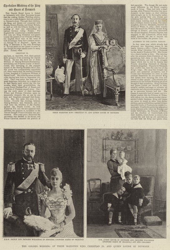 Las bodas de oro de Sus Majestades el Rey Christian IX y la Reina Louise de Dinamarca de English Photographer