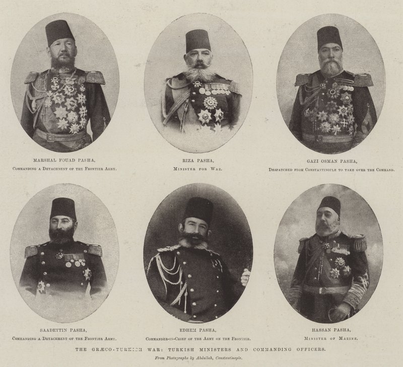La Guerra Greco-Turca, Ministros y Oficiales Comandantes Turcos de English Photographer
