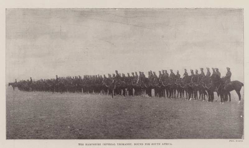 La Caballería Imperial de Hampshire, rumbo a Sudáfrica de English Photographer