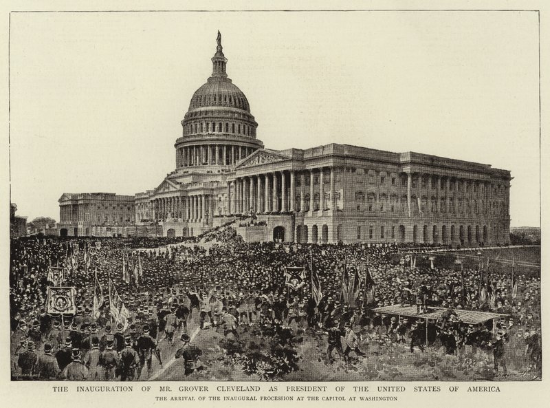 La inauguración del Sr. Grover Cleveland como presidente de los Estados Unidos de América de English Photographer