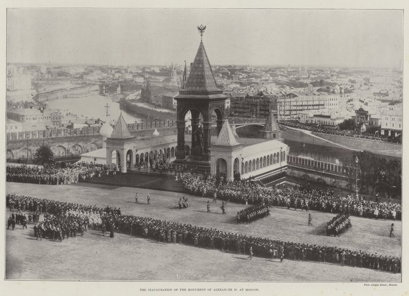 La Inauguración del Monumento de Alejandro II, en Moscú de English Photographer
