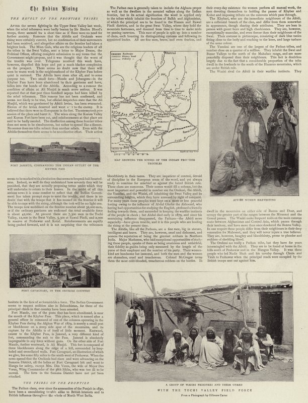 El Levantamiento Indio, la Revuelta de las Tribus Fronterizas de English Photographer