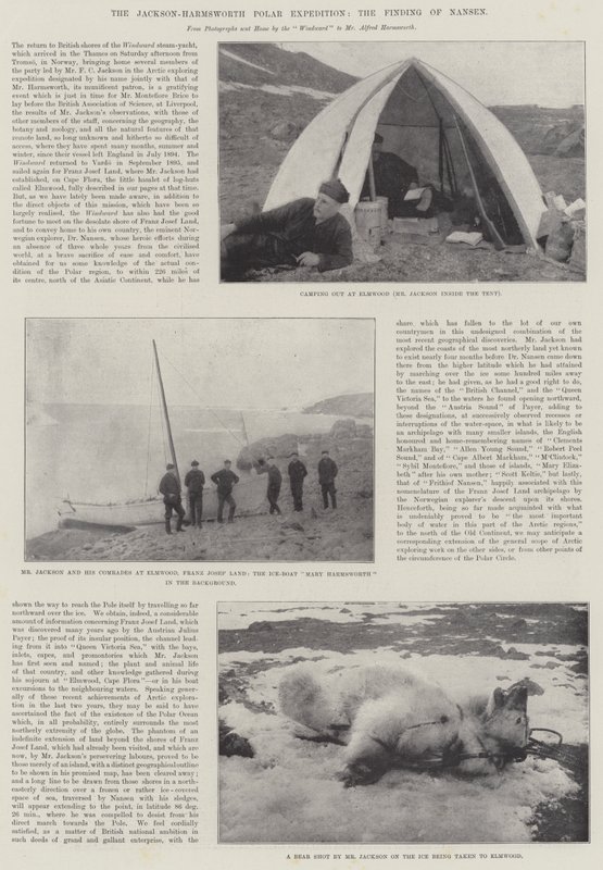 La expedición polar Jackson-Harmsworth, el hallazgo de Nansen de English Photographer