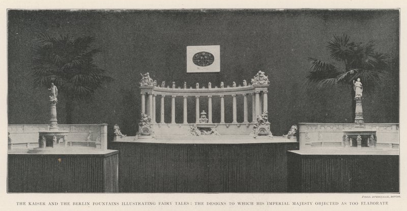 El Kaiser y las fuentes de Berlín que ilustran cuentos de hadas, los diseños a los que Su Majestad Imperial se opuso por ser demasiado elaborados de English Photographer