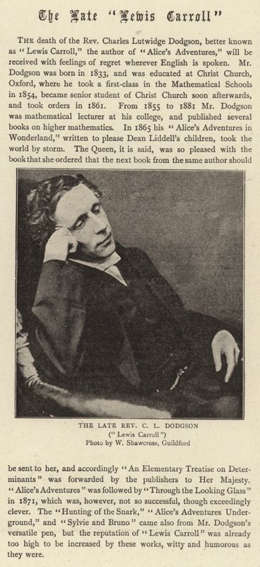 El difunto Lewis Carroll de English Photographer