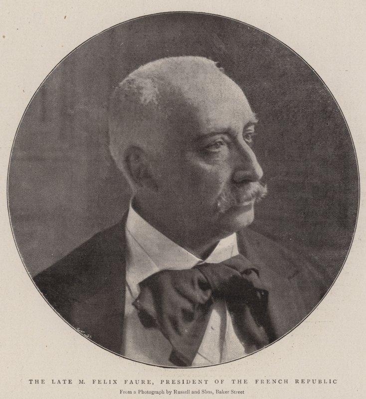 El difunto M. Félix Faure, Presidente de la República Francesa de English Photographer