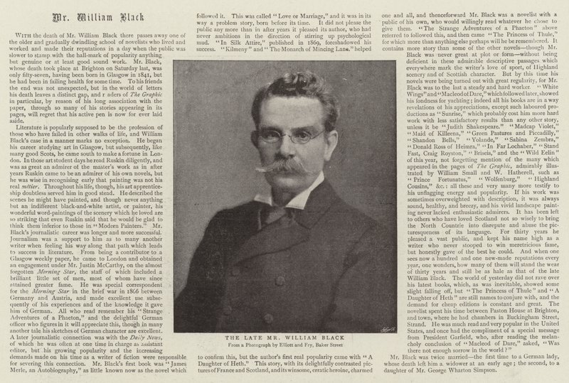 El Difunto Sr. William Black de English Photographer