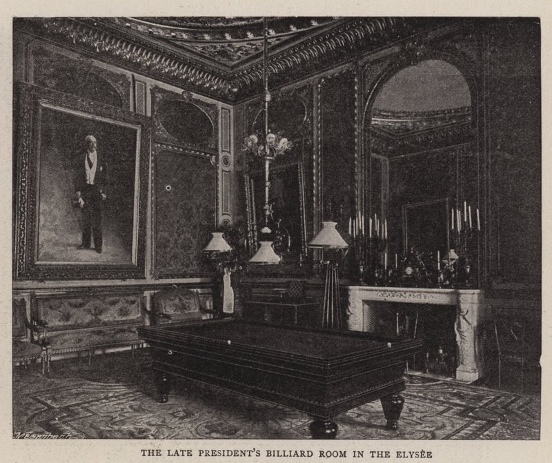 La sala de billar del difunto Presidente en el Elíseo de English Photographer